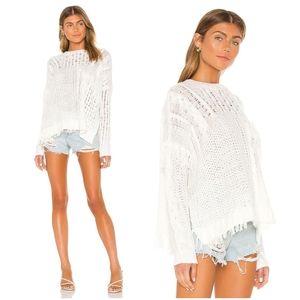 CUPCAKES AND CASHMERE Romy Sweater in Ivory Small